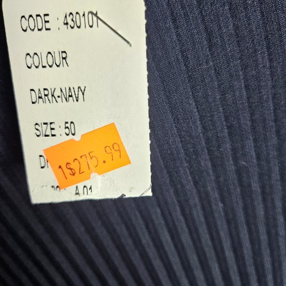 Gorgeous Dress Dark Navy by Verda Code 430101+ Gorgeous Necklace 2XL New Tag On - Picture 5 of 12